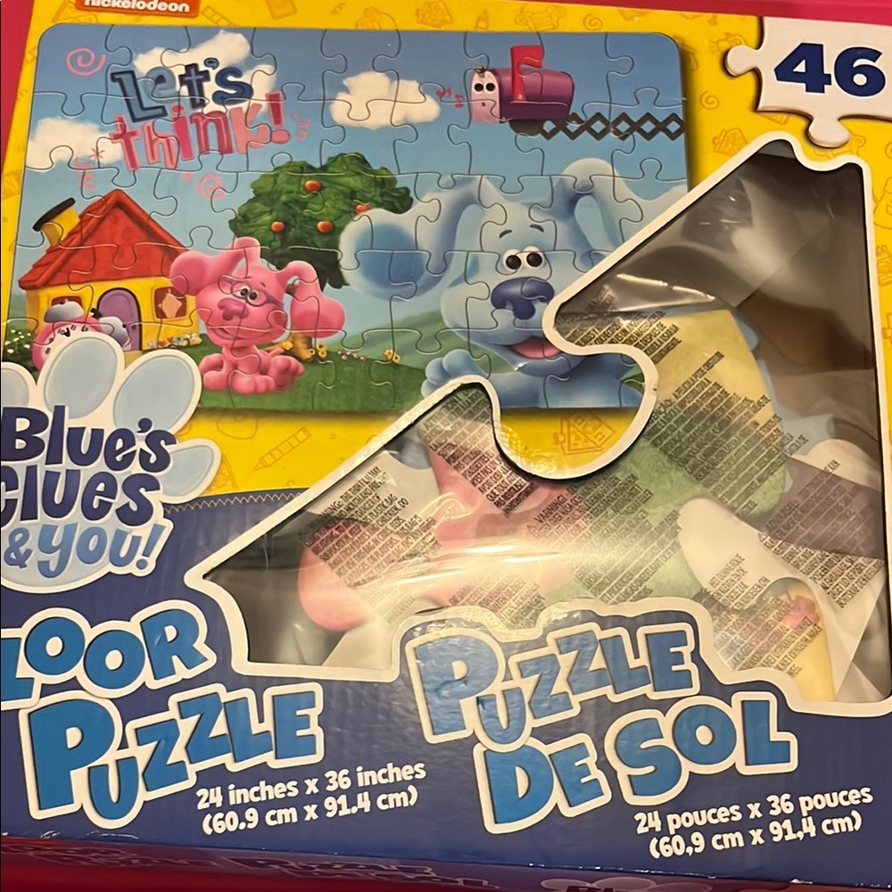 Floor Puzzle - 46 Pieces - Blue